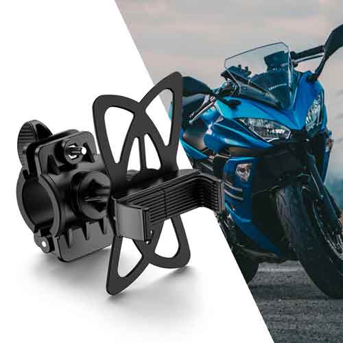 Mobilholder til MC. Praktisk holder til mobilen til din motorcykel.