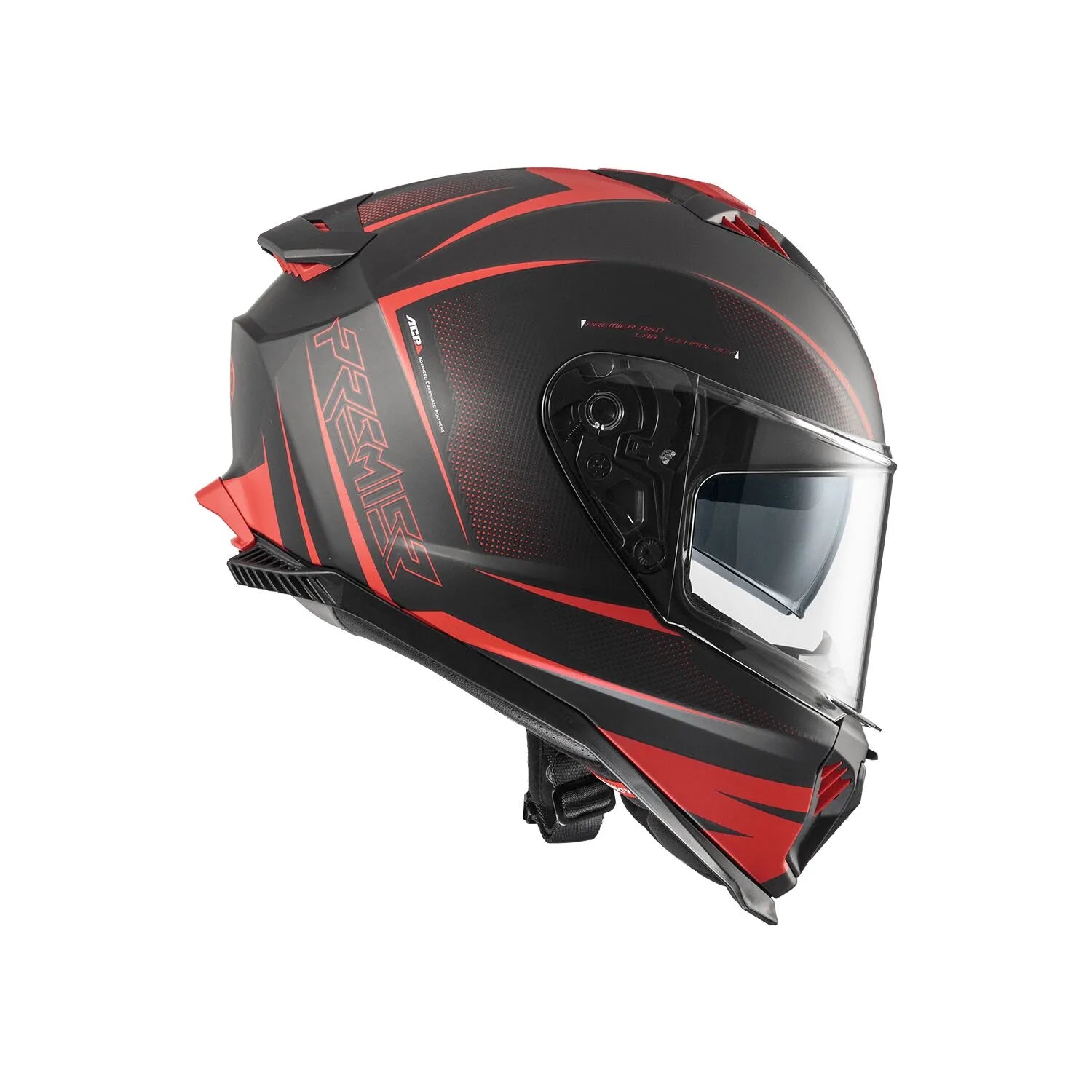 Premier Helmets Typhoon FR Hjelm Mat Sort/Rød