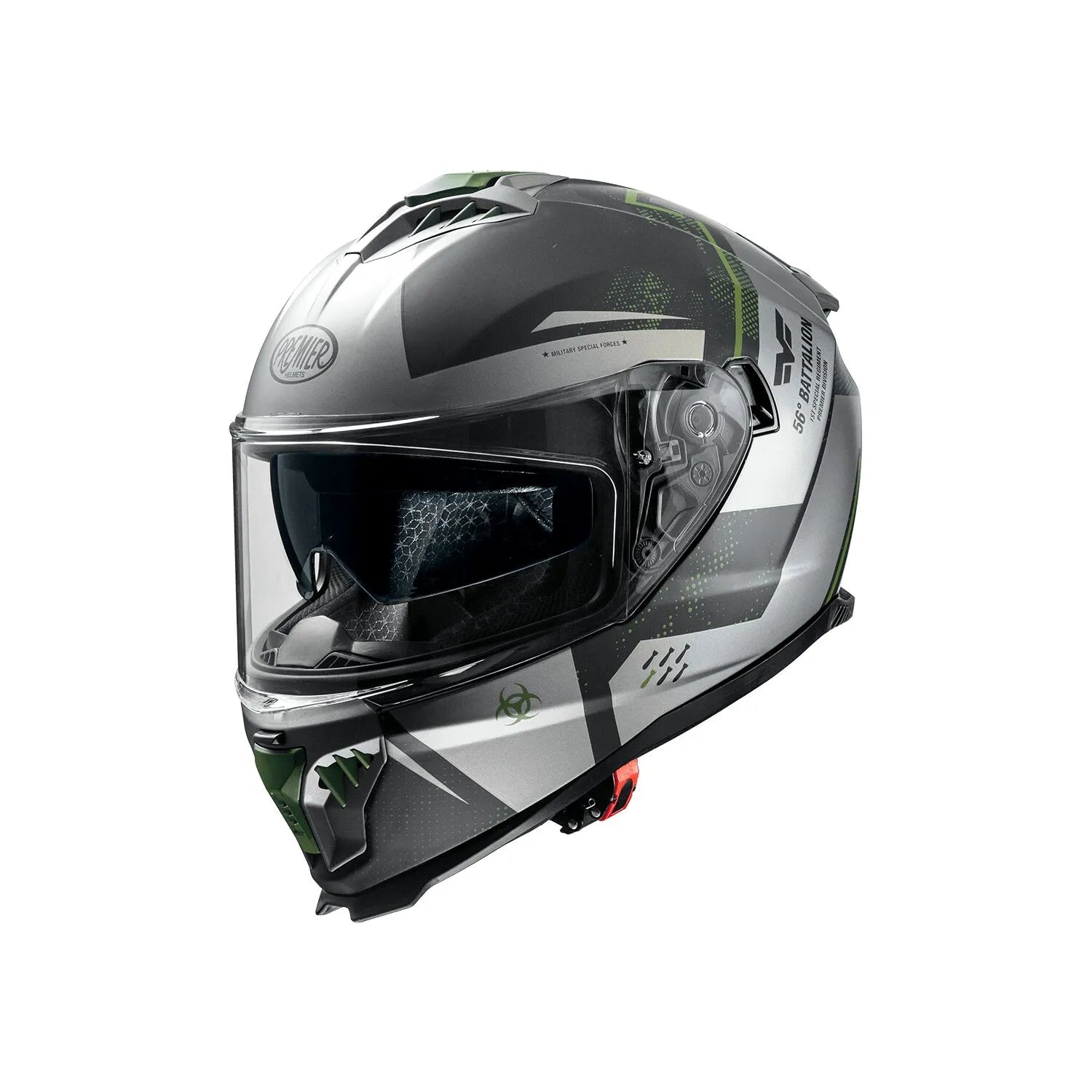Premier Helmets Typhoon BA Fullfacehjelm Grå