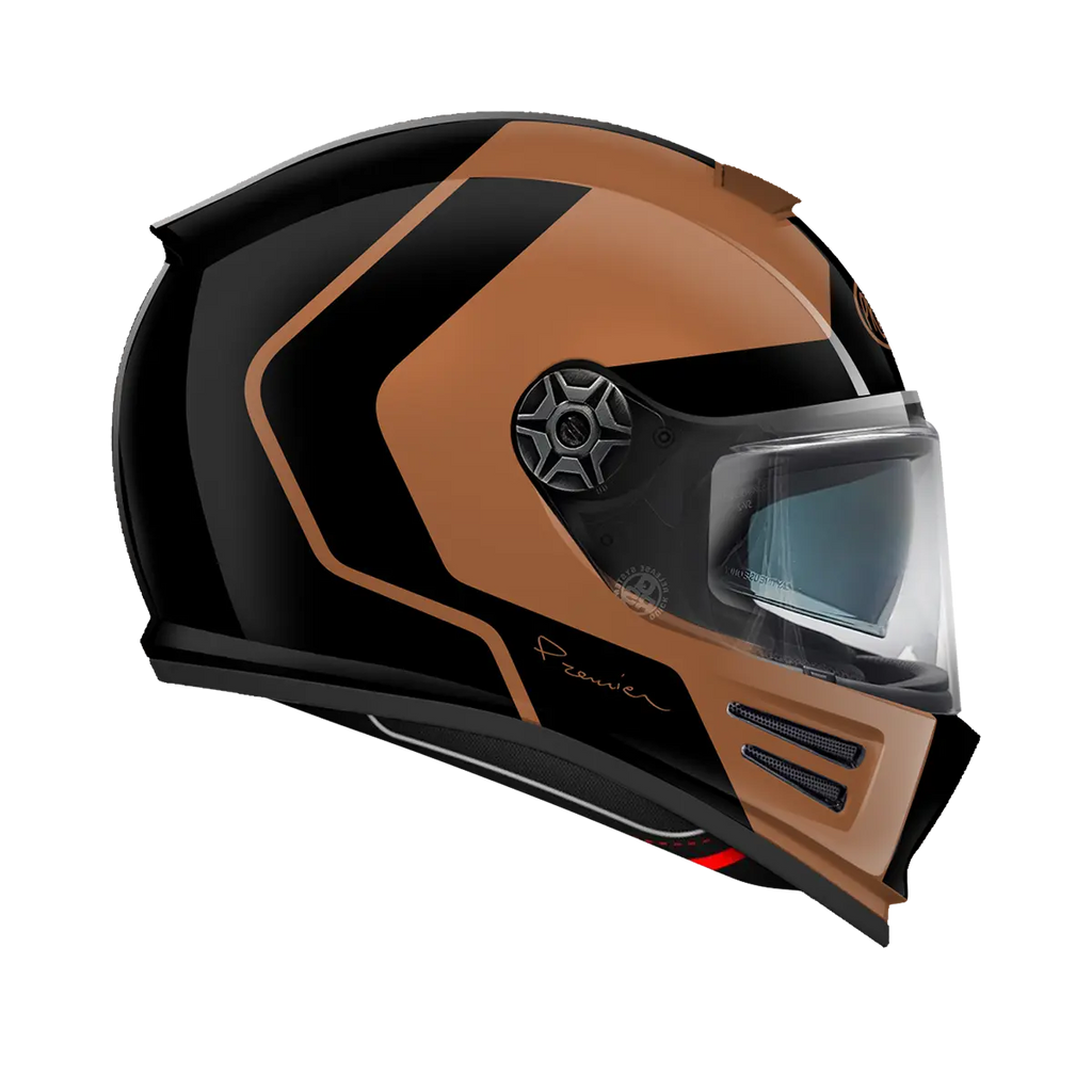 Premier Helmets Commander GP Hjelm Sort Brun