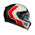 Premier Helmets Commander GP Hjelm Sort Rød Hvid