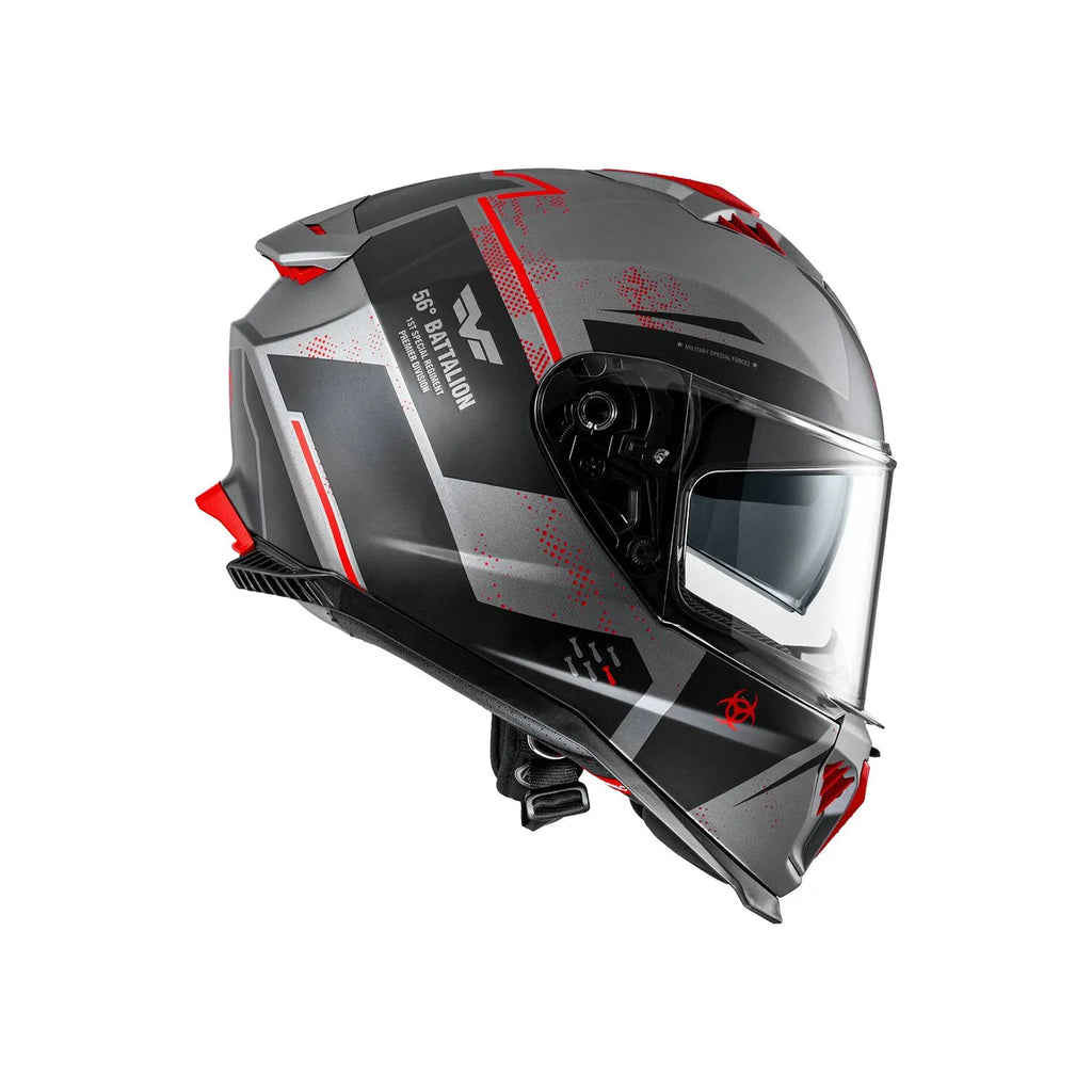 Premier Helmets Typhoon BA Hjelm Grå Rød