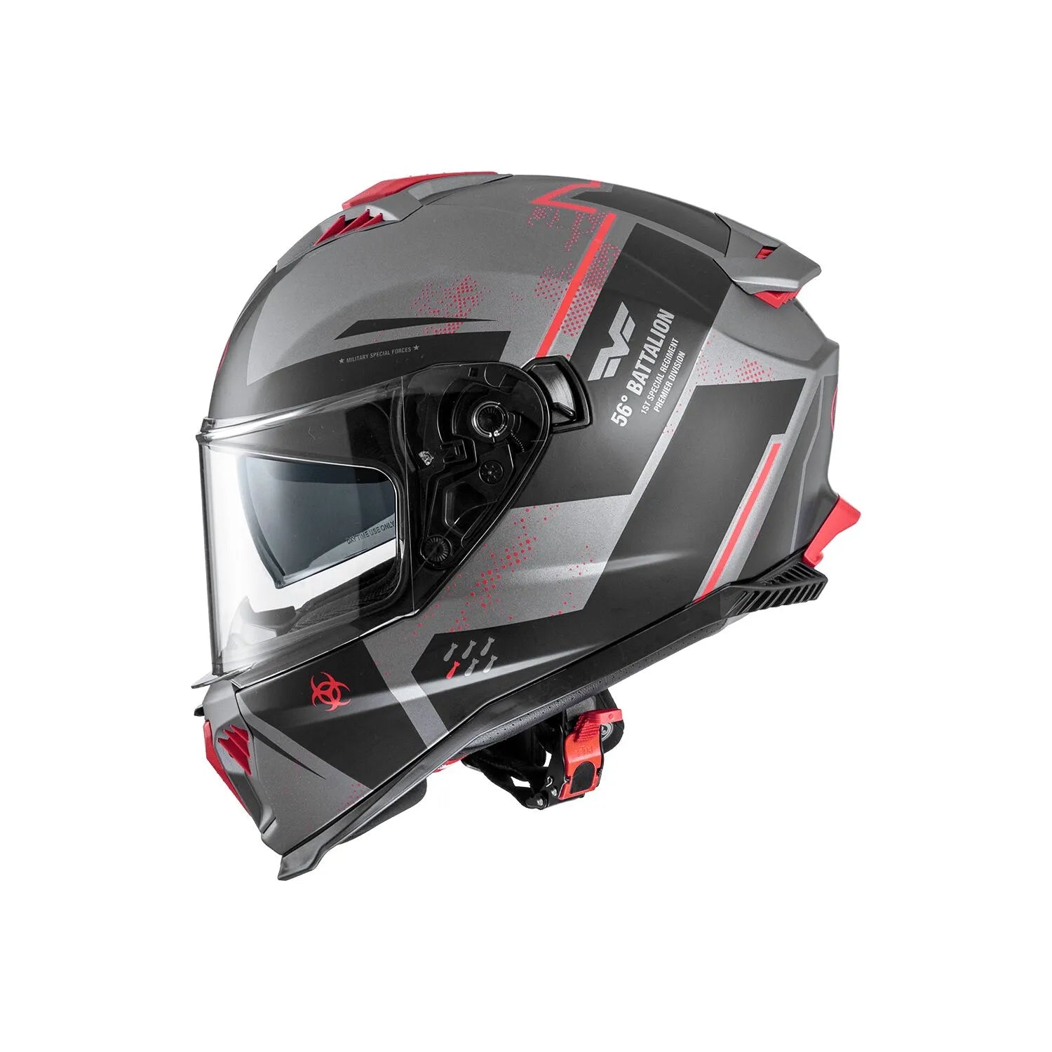 Premier Helmets Typhoon BA Hjelm Grå Rød