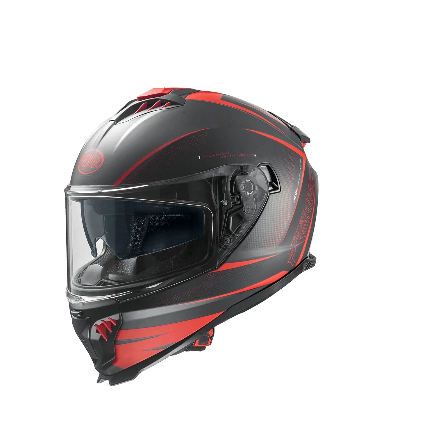 Premier Helmets Typhoon FR Hjelm Mat Sort/Rød