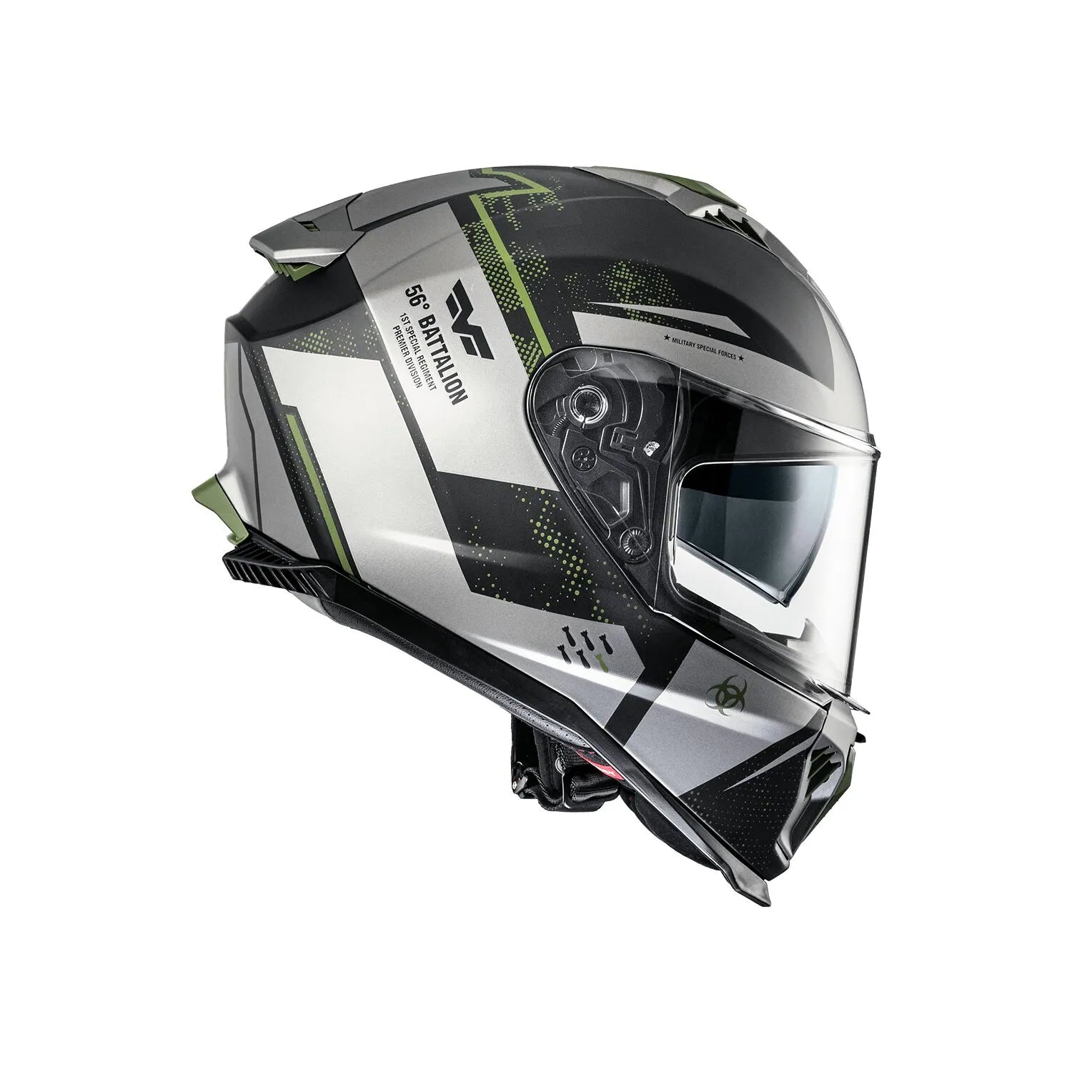 Premier Helmets Typhoon BA Fullfacehjelm Grå