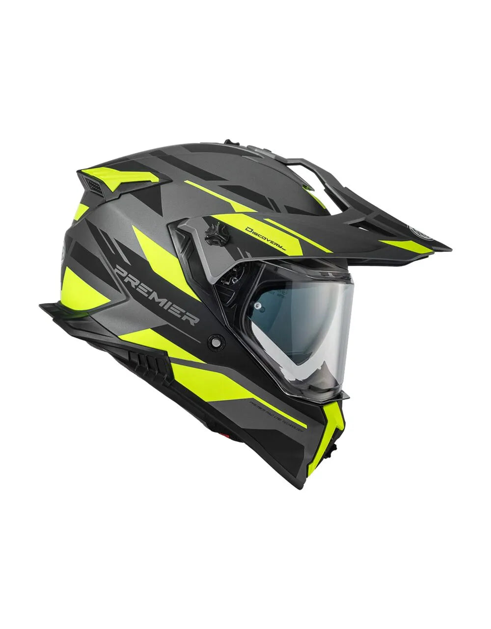 Premier Helmets Discovery Adventure Hjelm Mat Sort Gul