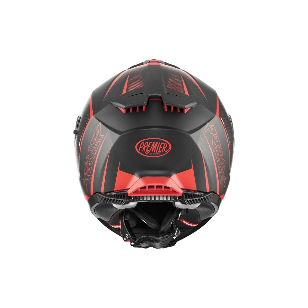 Premier Helmets Typhoon FR Hjelm Mat Sort/Rød