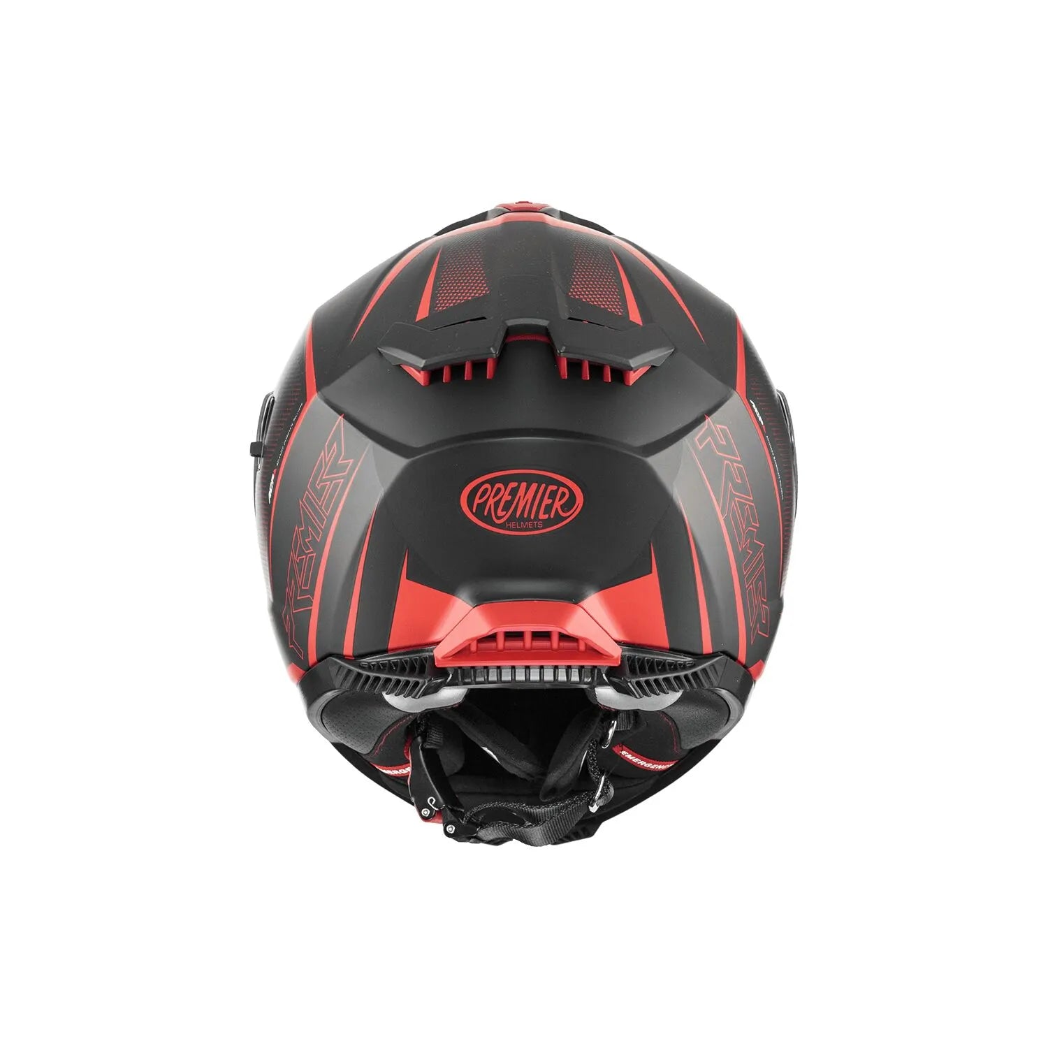 Premier Helmets Typhoon FR Hjelm Mat Sort/Rød
