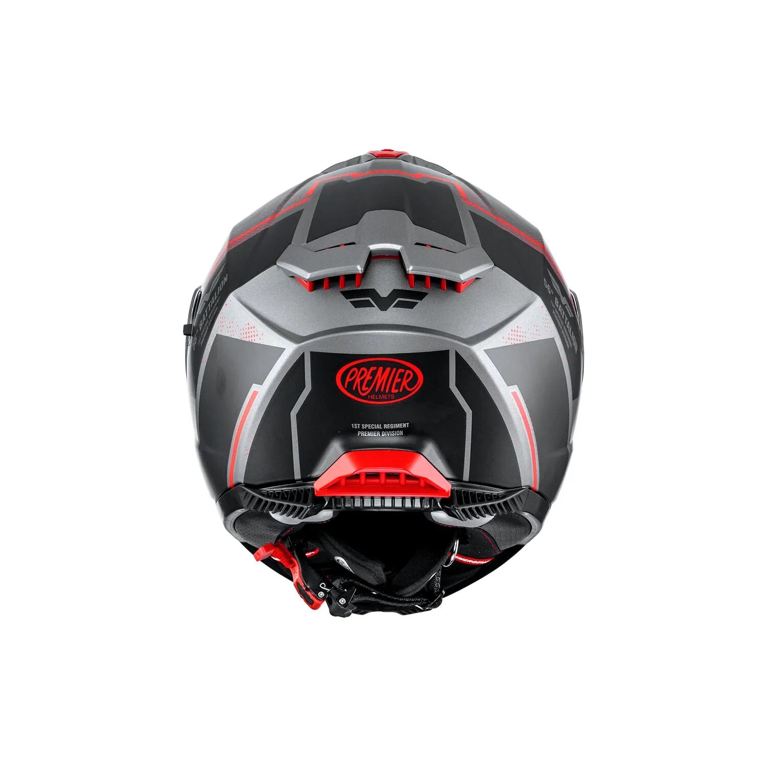 Premier Helmets Typhoon BA Hjelm Grå Rød