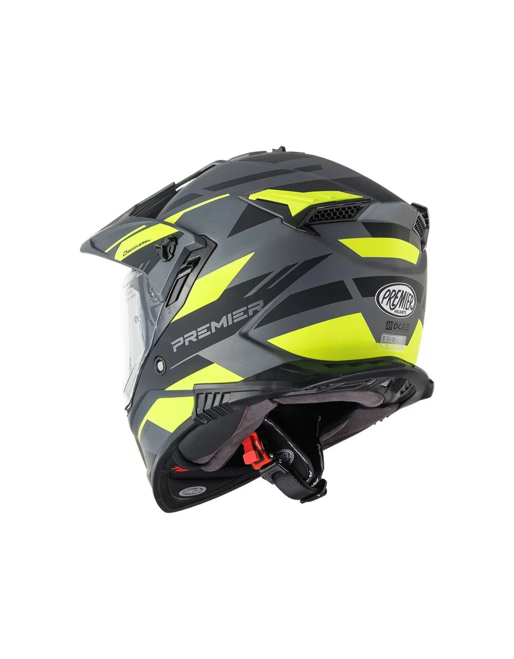 Premier Helmets Discovery Adventure Hjelm Mat Sort Gul