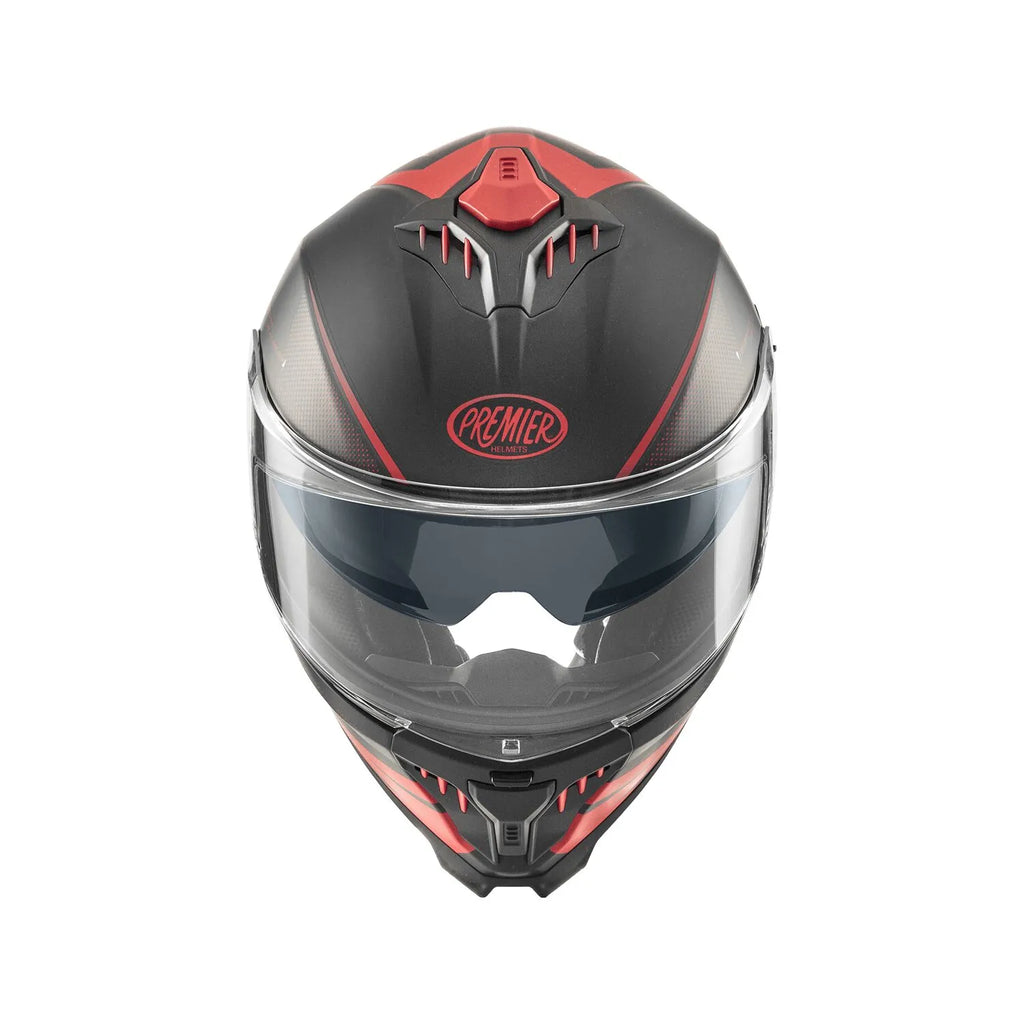 Premier Helmets Typhoon FR Hjelm Mat Sort/Rød