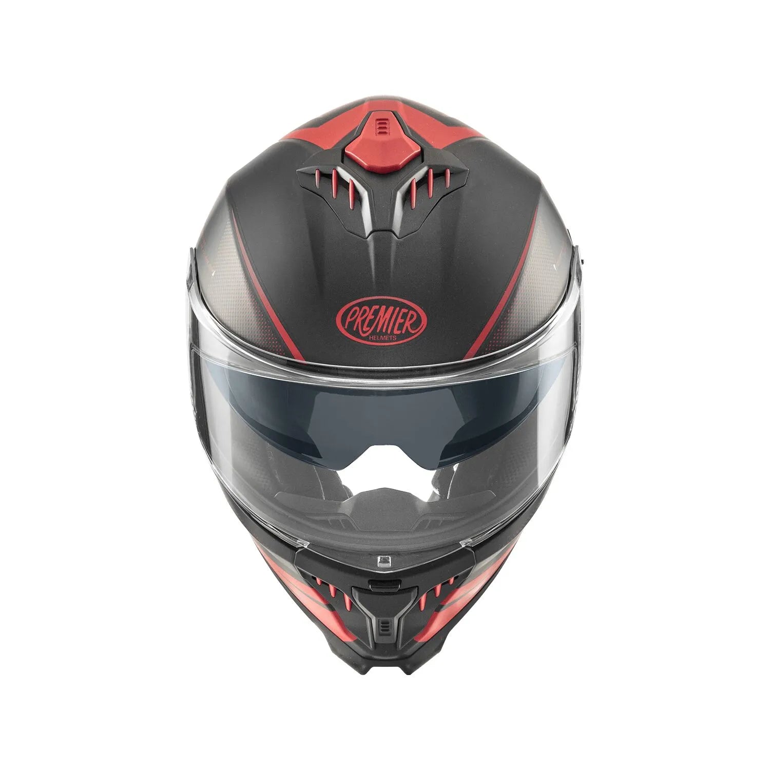 Premier Helmets Typhoon FR Hjelm Mat Sort/Rød