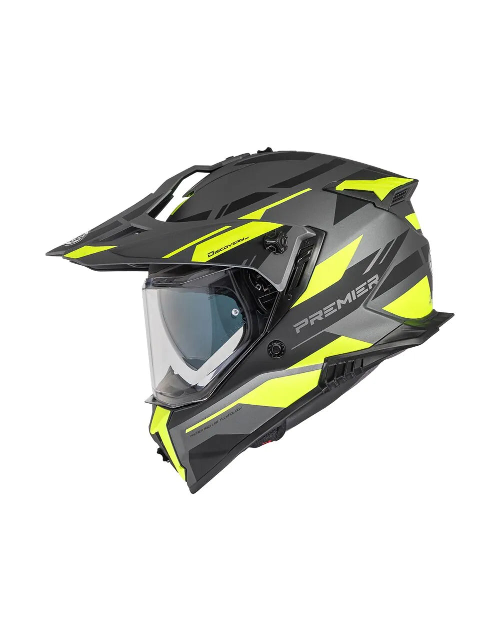 Premier Helmets Discovery Adventure Hjelm Mat Sort Gul