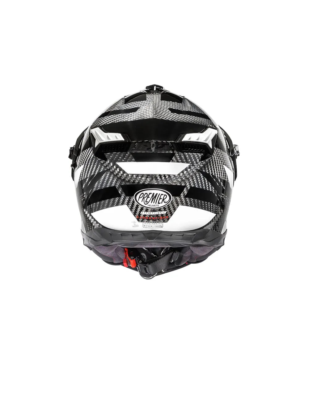Premier Helmets Discovery Carbon EA Hjelm Grå Hvid