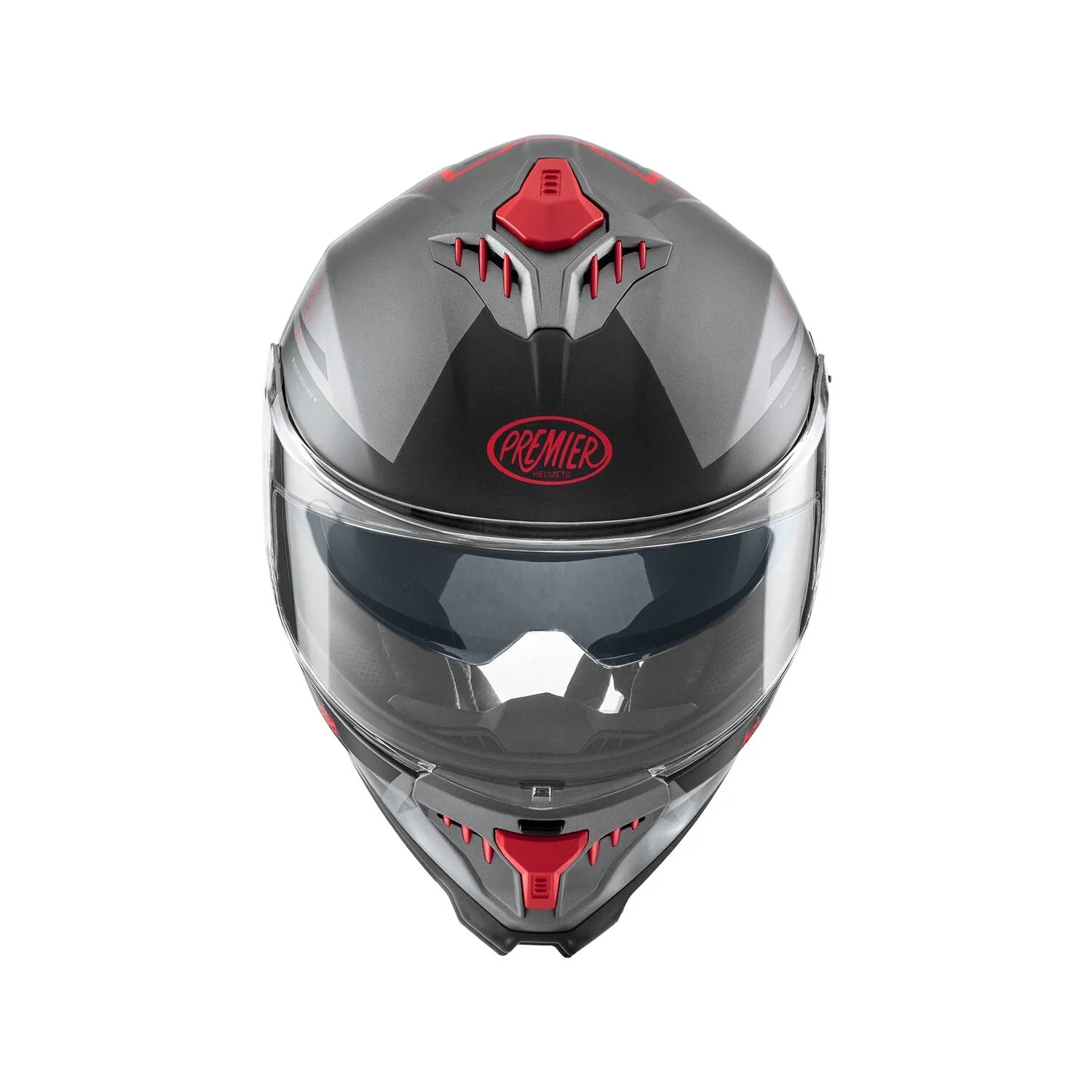 Premier Helmets Typhoon BA Hjelm Grå Rød