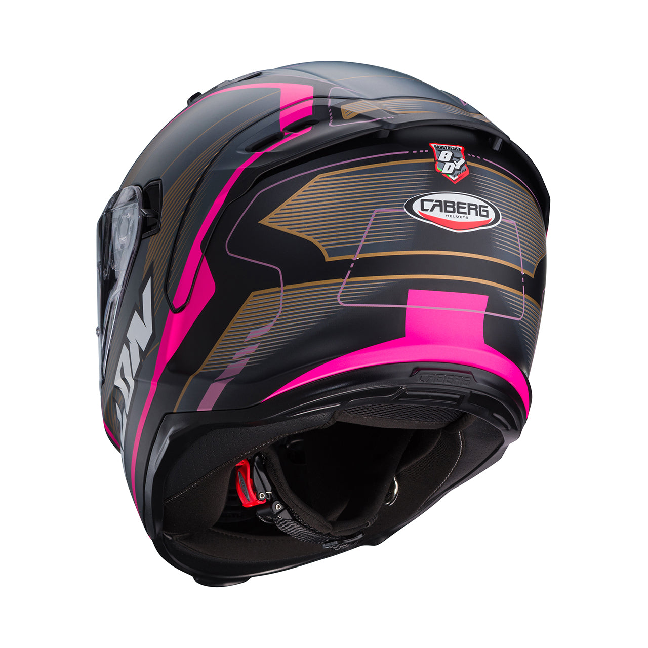 Caberg Avalon X Matsort/Grå/Pink Motorcykel Hjelm