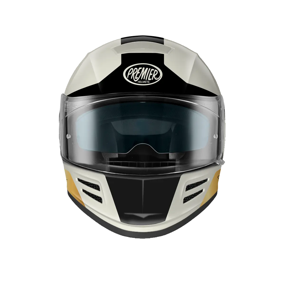 Premier Helmets Commander GP Sort Guld Hvid