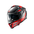Premier Helmets Typhoon Fullface Hjelm Mat Sort Rød