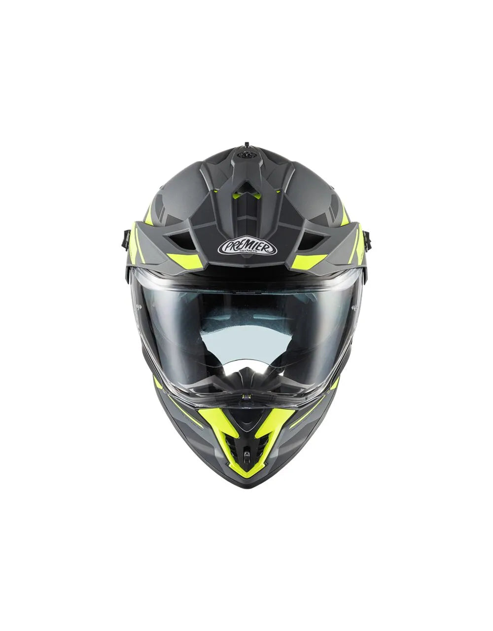 Premier Helmets Discovery Adventure Hjelm Mat Sort Gul