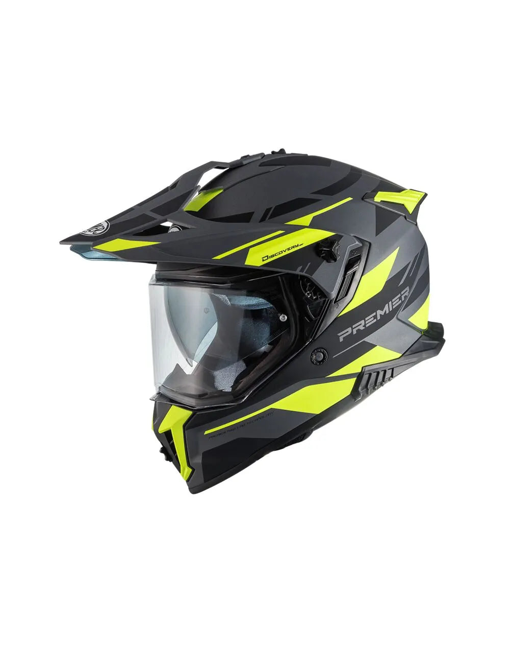 Premier Helmets Discovery Adventure Hjelm Mat Sort Gul