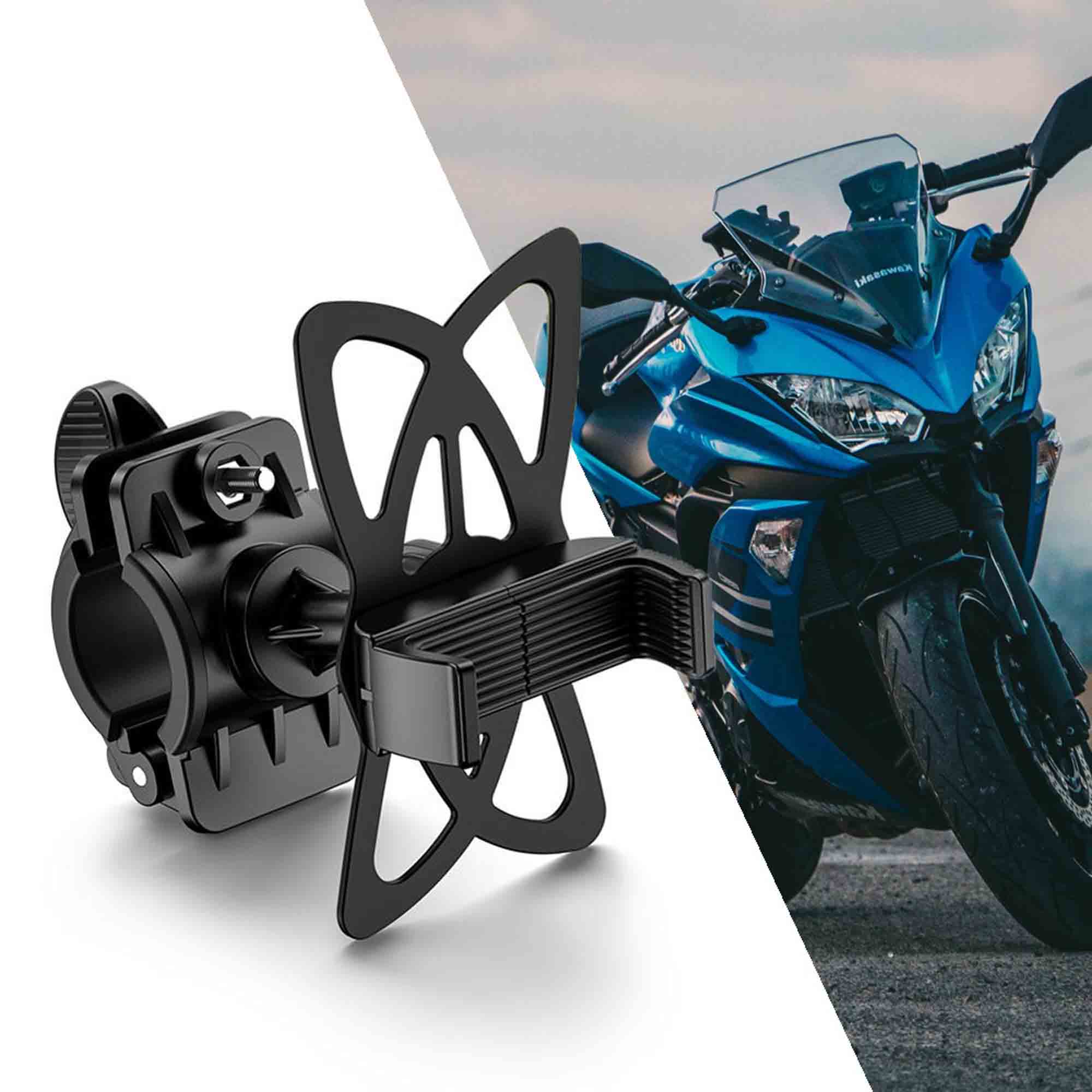 Mobilholder til MC (sort)