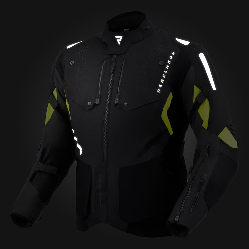 Rebelhorn Hiker IV Sort/Flu Neon MC Jakke
