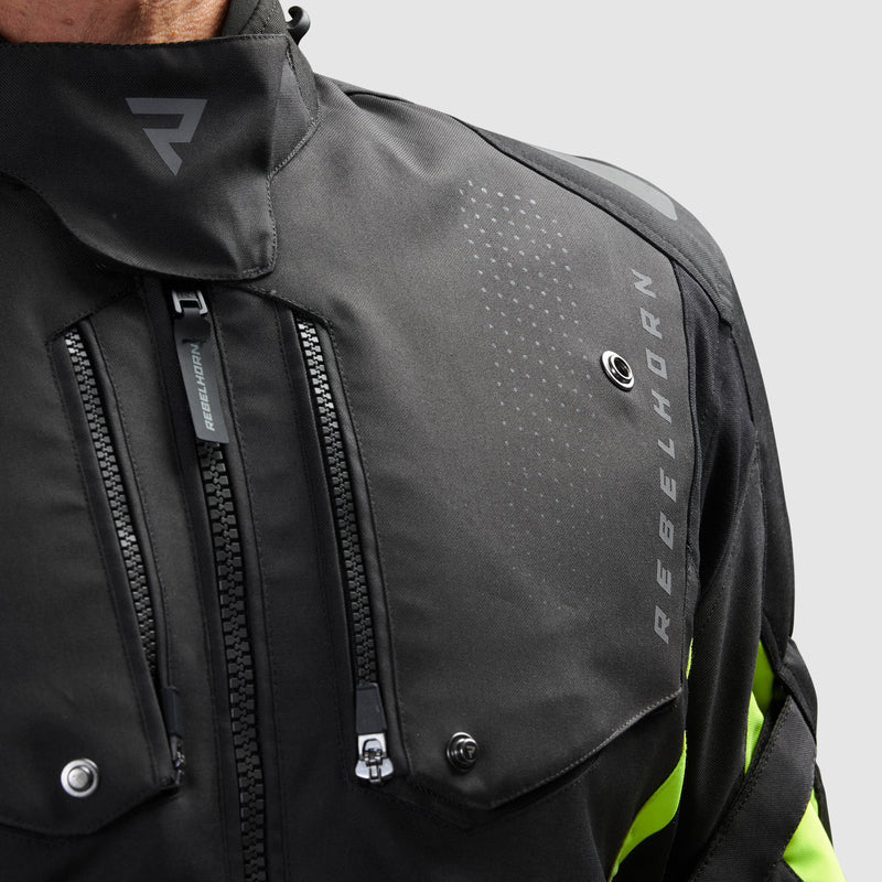 Rebelhorn Hiker IV Sort/Flu Neon MC Jakke
