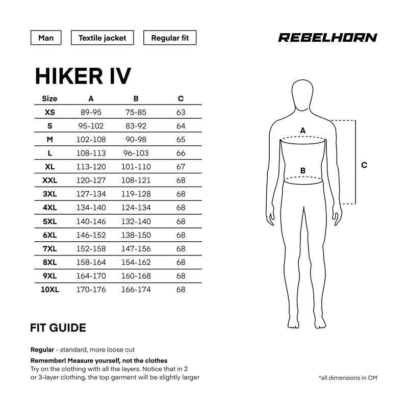 Rebelhorn Hiker IV Grå/Flu Neon MC Jakke