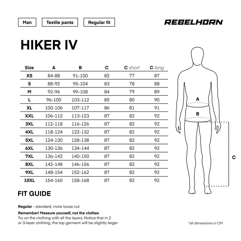 Rebelhorn Hiker IV MC Bukser - Sort (Standard)
