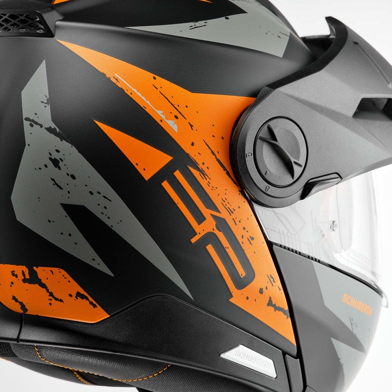Schuberth E2 Motorcykel Hjelm - Mat Orange