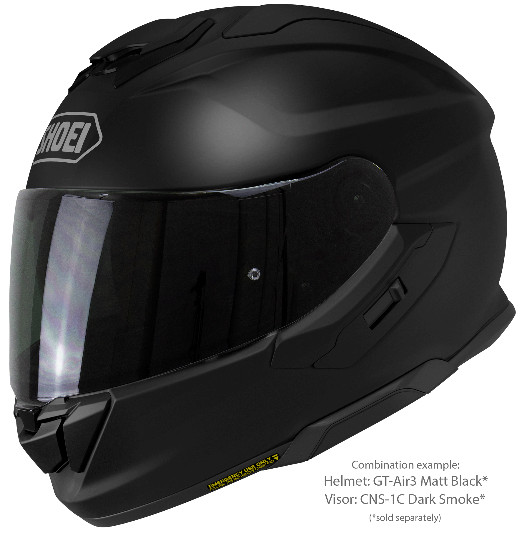 Shoei GT-Air 3 Matort Motorcykel Hjelm