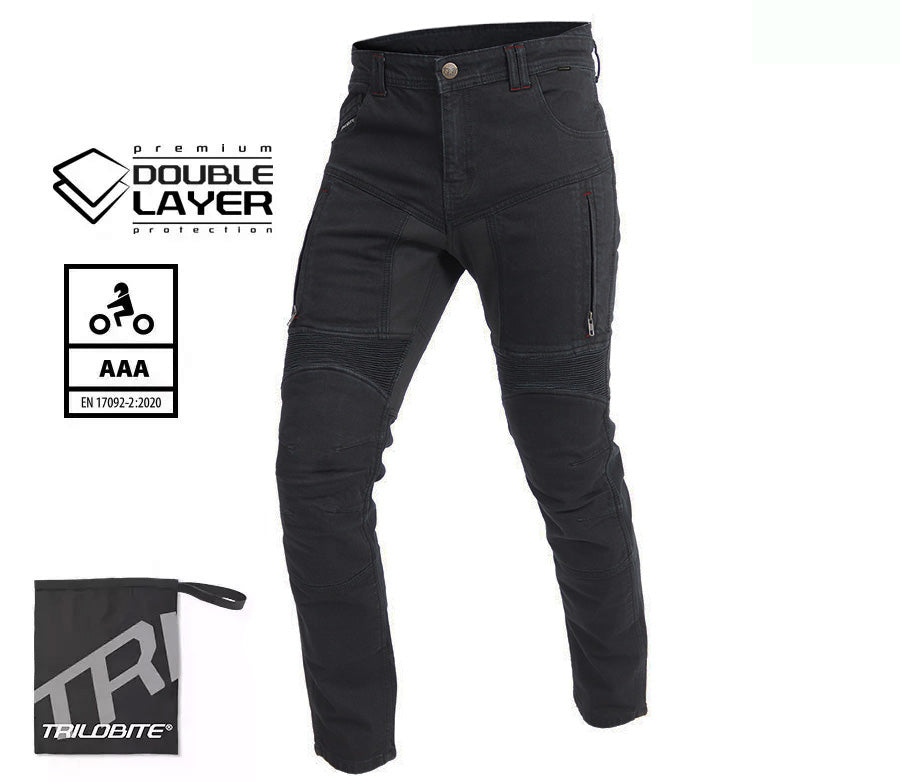 Trilobite Parado AAA Doublelayer Slim fit Herre (sort)