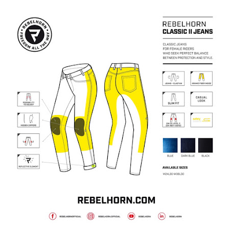 Rebelhorn Classic II Jeans Dame (sort)