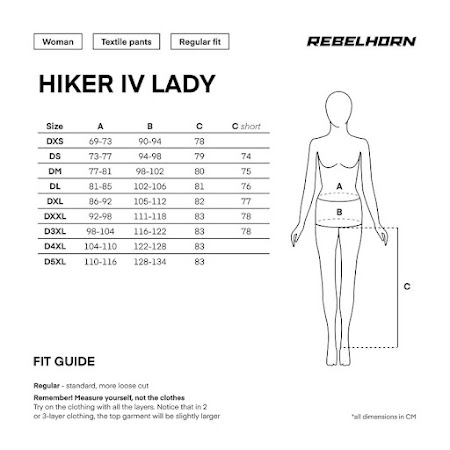 Rebelhorn Hiker IV Dame MC Bukser - Sort