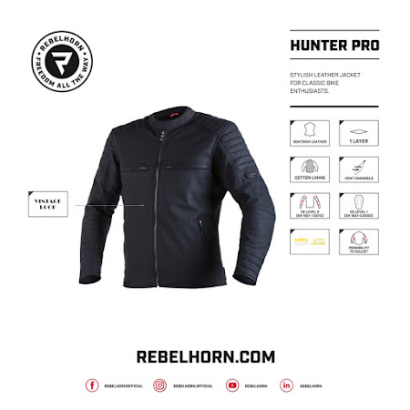 Rebelhorn Hunter Pro Læderjakke (sort)
