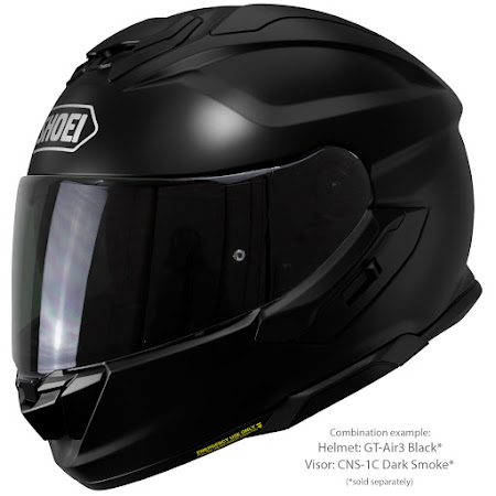 Shoei GT-Air 3 Sort Motorcykel Hjelm